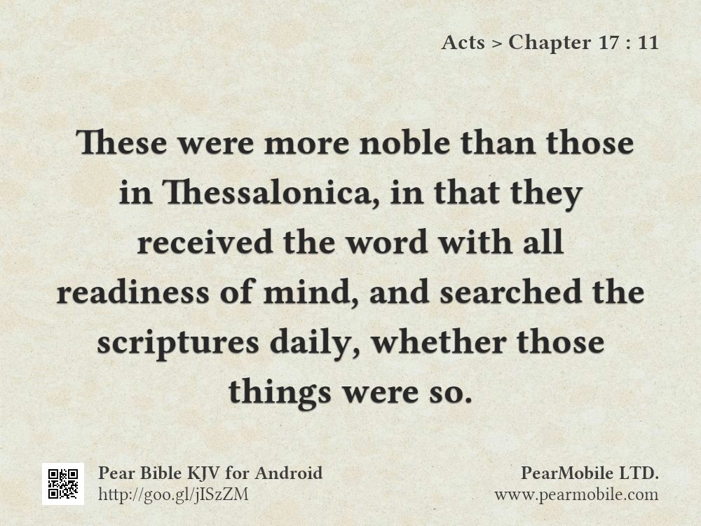 Acts, Chapter 17:11
